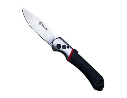 Telum Tactical Tremor Folding Knife Drop Point, Black - TT3093