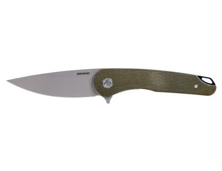 Eikonic Dromas Folding Knife, Green Micarta