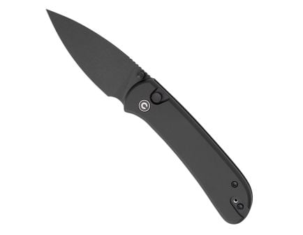 CIVIVI Qubit Black Aluminum Handle Black Stonewashed Blade C22030E-1