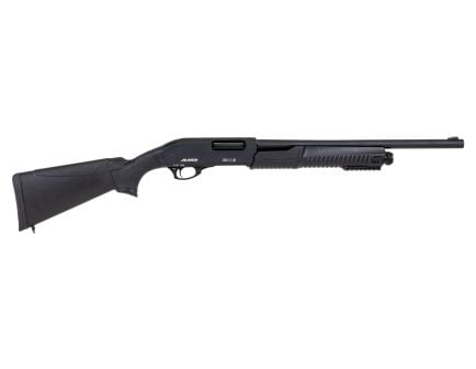 Adamson 18.5" 12ga 5rd Pump Action Shotgun, Black - Giray G-40 12B