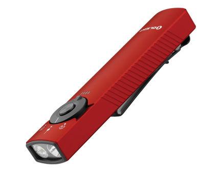 Olight Arkfeld Pro LED Rechargeable Flashlight w/ UV Light & Green Laser, Red