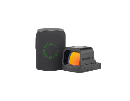 Osight S, 2MOA Dot + 32MOA Circle Red Dot Sight with Charging Cover, Black