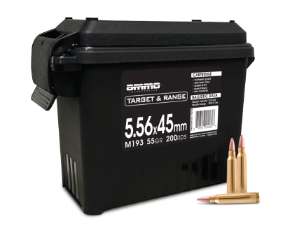 Ammo Inc 5.56x45mm M193 55gr 200rd Ammo Can - 556055M193-TR200