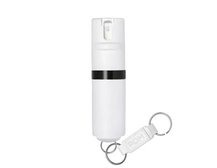 POM Pepper Spray Keychain, White - PK-WHT-1.4