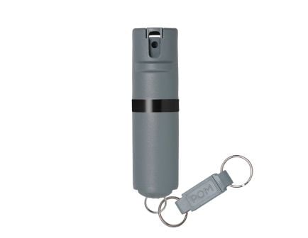 POM Pepper Spray Keychain, Grey - PK-GRY-1.4