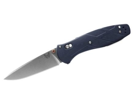 Benchmade Barrage Folding Drop Point Knife, Canyon Blue - 581-03