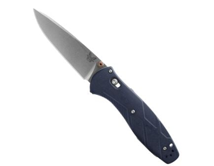 Benchmade Barrage Folding Drop Point Knife, Canyon Blue - 581-03