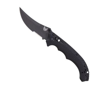 Benchmade Mini Bedlam Folding Scimitar Knife, Black - 865SBK