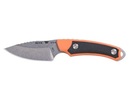 Buck Alpha Scout Select Fixed Blade Drop Point Knife, Orange - 0662ORS-C