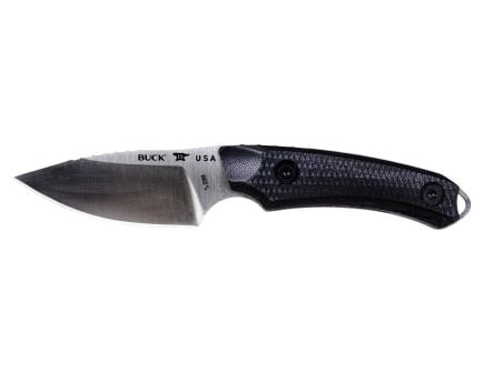 Buck Alpha Scout Elite Fixed Blade Drop Point Knife, Black - 0662BKS-B