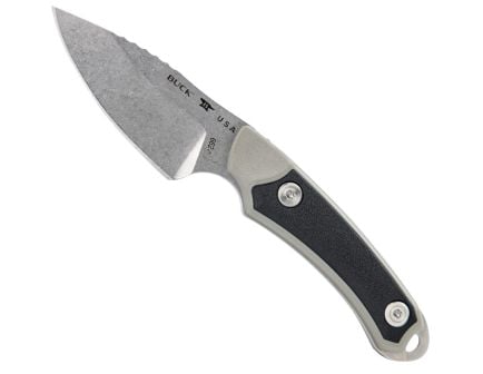Buck Alpha Scout Select Fixed Blade Drop Point Knife, Gray - 0662GYS-C