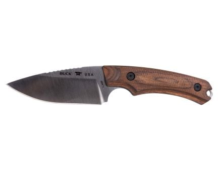 Buck Alpha Hunter Pro Fixed Blade Clip Point Knife, Walnut - 0664WAS-B