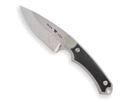 Buck Alpha Hunter Select Fixed Blade Drop Point Knife, Gray - 0664GYS-C