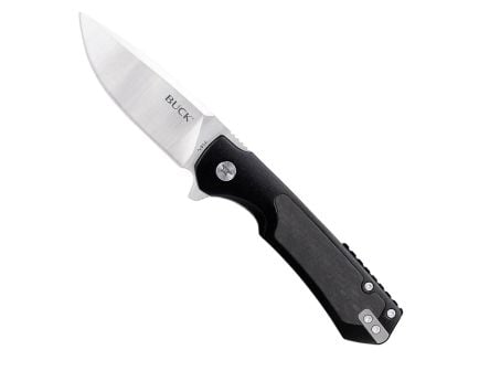 Buck Stinger Folding Drop Point Knife, Black - 0714BKS-C