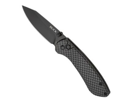 Buck Mini Sovereign Folding Clip Point Knife, Carbon Fiber - 0743CFS-C