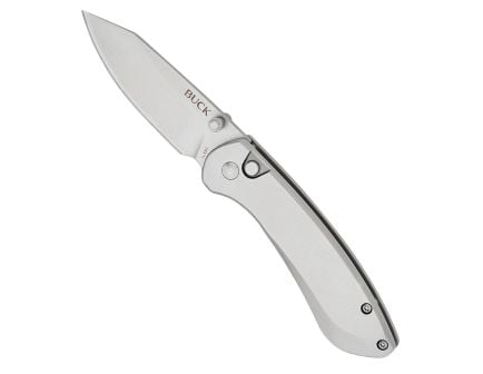 Buck Mini Sovereign Folding Clip Point Knife, Stainless - 0743SSS-C