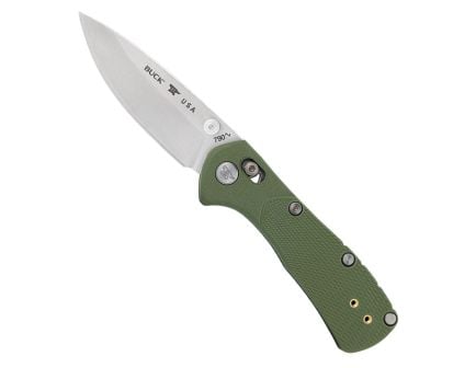 Buck Mini Range Pro Folding Drop Point Knife, Green - 0790GRS1-B