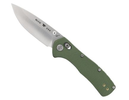 Buck Range Pro Foldidng Drop Point Knife, Green - 0791GRS1-B