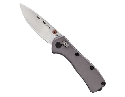 Buck Mini Range Elite Folding Drop Point Knife, Gray - 0790GYS-B