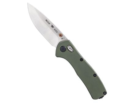 Buck Range Elite Folding Drop Point Knife, Green - 0791GRS-B