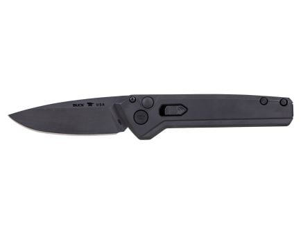 Buck Deploy Auto Folding Drop Point Knife, Blackout - 0838BKS-B