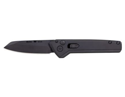 Buck Deploy Auto Folding Wharncliffe Knife, Blackout - 0838BKS1-B