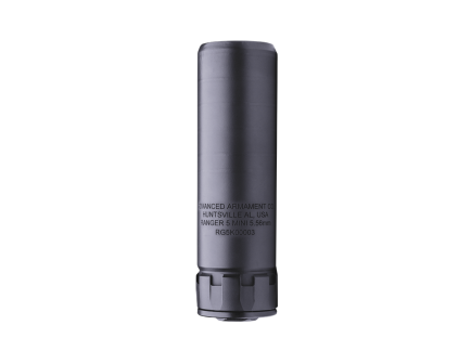 Advanced Armament Ranger 5 Mini 5.56mm Direct Thread Rifle Suppressor, Black