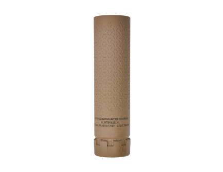 Advanced Armament Ranger 5 RBP 6mm Direct Thread Rifle Suppressor, FDE