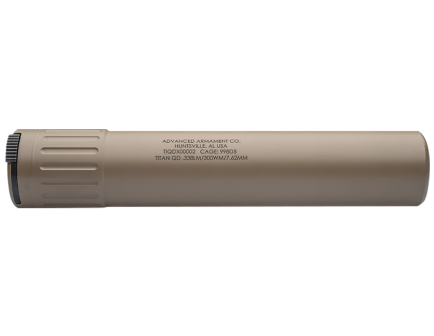 Advanced Armament Titan-QD 338LM/8.6Blk Rifle Suppressor, FDE