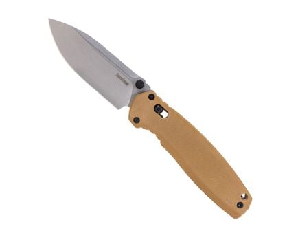 Kershaw Broadside Drop Point Folding Knife, Brown