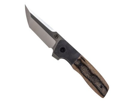 Begg Knives Seishin Folding Tanto Knife, Birchwood - BG054