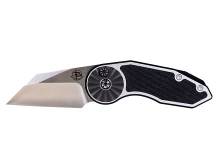 Begg Knives Micro Burst Rosette Folding Wharncliffe Knife, Black - BG061