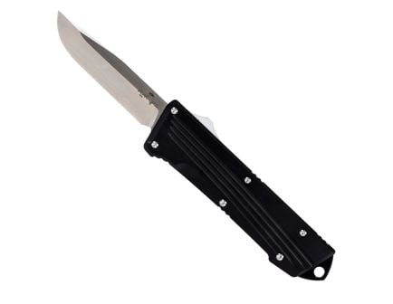 Bear & Son Double Clutch IV OTF Knife, Black - OTF-400-ALBK-S