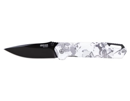 Bear & Son Edge Brisk 1.0 Folding Spear Point Knife w/ Fire Starter, TrueTimber Viper - 71835