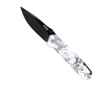Bear & Son Edge Brisk 1.0 Folding Spear Point Knife w/ Fire Starter, TrueTimber Viper - 71835