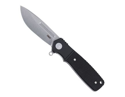 CRKT Homefront Compact Folding Drop Point Knife, Black - K246KXP