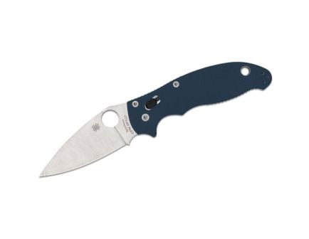 Spyderco Manix 2 Folding Drop Point Knife, Cobalt Blue - C101GPCBL2