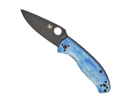 Spyderco Tenacious R.I.L. Folding Clip Point Knife, Disarray - C122TIBLBKD2P