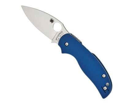 Spyderco Sage 5 Folding Drop Point Knife, Cobalt Blue - C123GPCBL