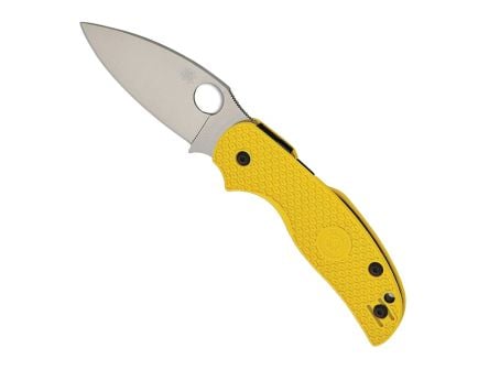 Spyderco Sage 5 Lightweight Salt Folding Drop Point Knife, Yellow - C123PYL