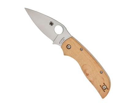 Spyderco Chaparral Slipit Slipjoint Drop Point Knife, Birdseye Maple - C152NLWDP