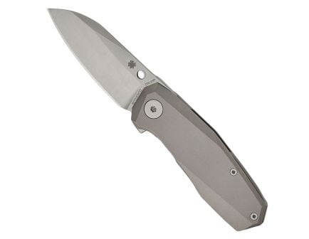 Spyderco Techno 3 Folding Sheepsfoot Knife, Gray - C158TIP3