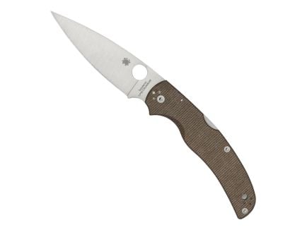 Spyderco Native Chief Folding Drop Point Knife, Brown - C244MPCW