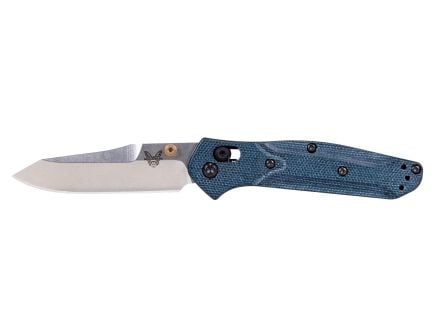 Benchmade Mini Osborne Reverse Tanto Folding Knife, Denim Micarta - 945-04