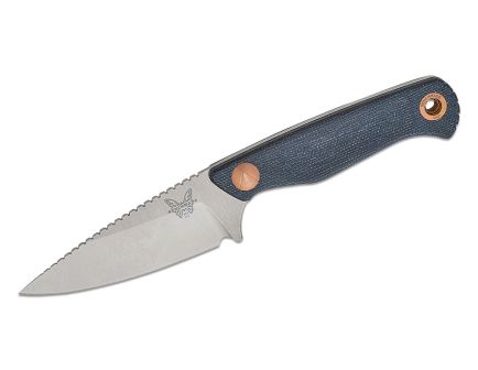 Benchmade Dacian Spear Point Fixed Blade Knife, Denim Micarta - 203-04