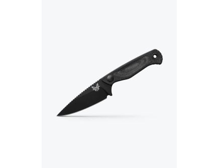 Benchmade Dacian Spear Point Fixed Blade Knife, Black - 203BK-02