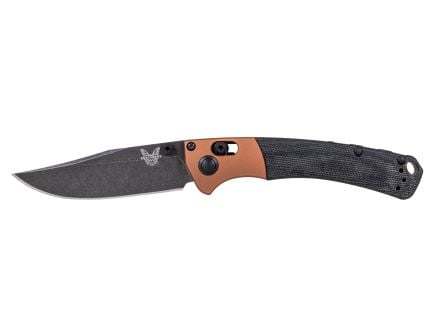 Benchmade Mini Crooked River Clip Point Folding Knife, Burnt Copper - 15085BK-04