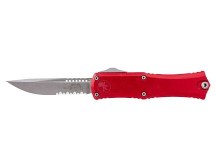 Microtech Mini Hera II S/E Apocalyptic OTF Drop Point Knife Serrated, Red - 1703M-11APRD