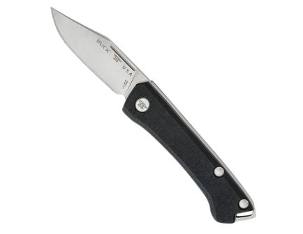 Buck Saunter Clip Point Slipjoint Knife, Black - 0250BKS1-B