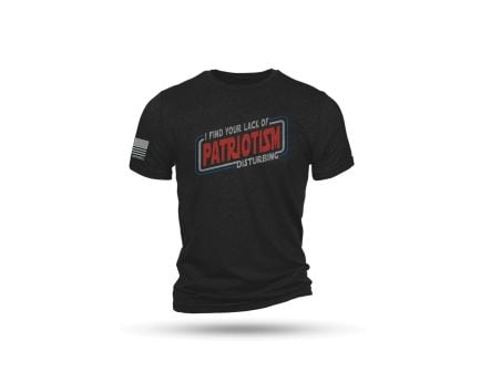 Nine Line Lack of Patriotism T-Shirt, Charcoal 